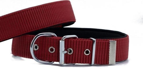 Doggie Konforlu Dokumadan El Yapımı Köpek Boyun Tasması 5X60-70Cm Kırmızı - Image 1
