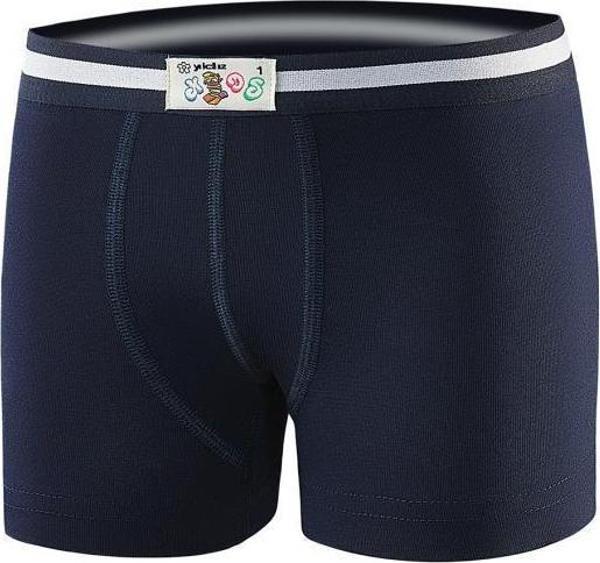 12 Adet Yıldız Erkek Çocuk Likralı Boxer Lacivert 403 - Image 1