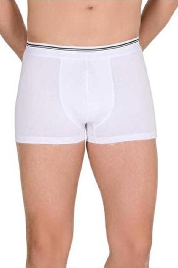 6 lı Paket Sedef Yıldızı Erkek Likralı Boxer Yüzde Yüz Pamuklu 1013 - Image 1