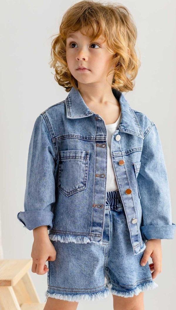Unisex Kot Ceket Mavi - Image 1