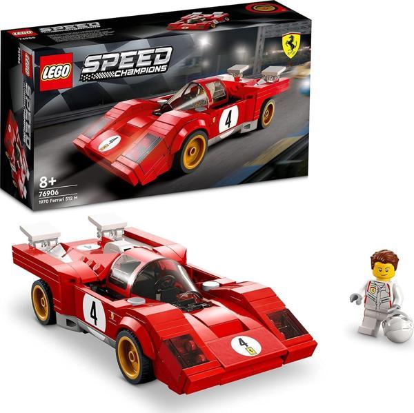 Lego® Speed Champions 1970 Ferrari 512 M 76906-8 Yaş Ve Üzeri Çocuklar Için Harika Bir Yarış Arabası - Image 1