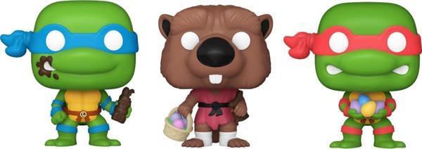 Funko Pocket Pop!: Teenage Mutant Ninja Turtles - Paskalya Kıymık, Leonardo Ve Raphael 3'Lü Paket - Image 1