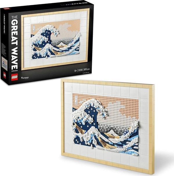 Lego Icons Art Hokusai Büyük Dalga 31208 Sanatseverler Ve Yetişkinler Için Japon Tablo Yapım Seti (1 - Image 1