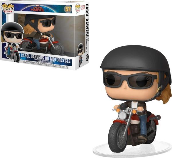 Funko Fgr-Pop Deluxe Captain Marvel On Motorcycle - Image 1