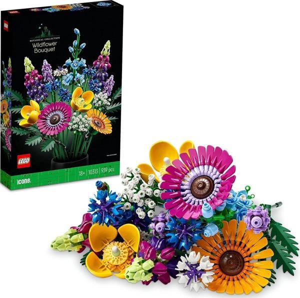 Lego Icons Kır Çiçekleri Buketi 10313 Yapım Seti - Yetişkinler İçin Dekoratif Ve Koleksiyonluk Kendi - Image 1