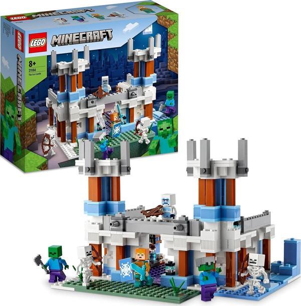 Lego® Minecraft® Buz Kalesi 21186-8 Yaş Ve Üzeri Çocuklar Için İskeletli Oyuncak Yapım Seti (499 Par - Image 1