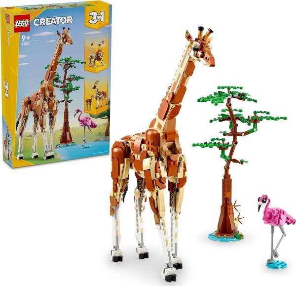 Lego Creator Vahşi Safari Hayvanları 31150-9 Yaş Ve Üzeri Çocuklar Için İnşa Edilebilen Zürafa, Ceyl - Image 1