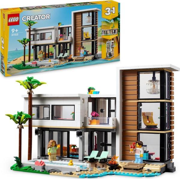 Lego Creator 3’Ü 1 Arada Modern Ev 31153 – 9 Yaş Ve Üzeri İçin 3 Katlı Şehir Binası Veya Orman Kulüb - Image 1
