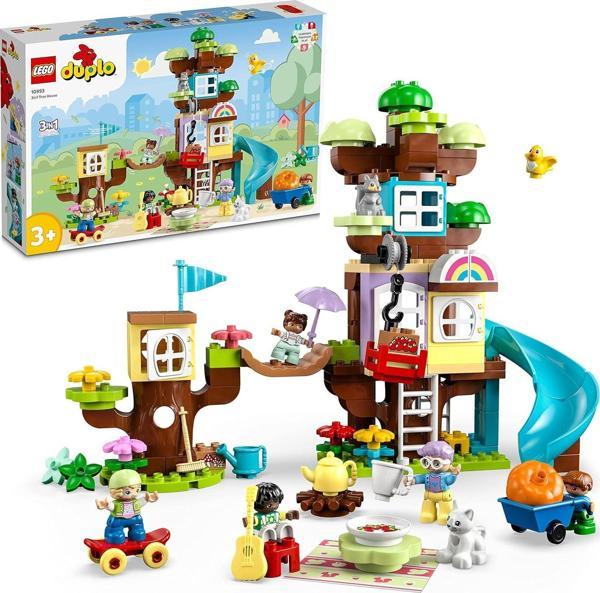 Lego® Duplo® 3’Ü 1 Arada Ağaç Ev 10993-3 Yaş Ve Üzeri Için Yaratıcı Oyuncak Yapım Seti (126 Parça) - Image 1