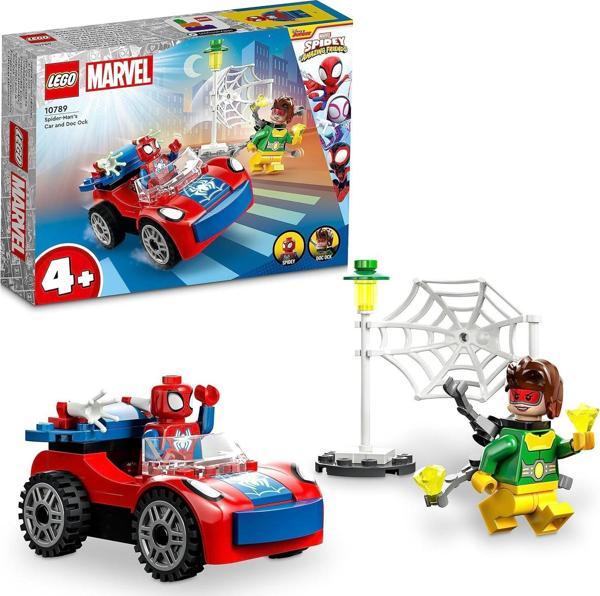 Lego Marvel Örümcek Adam’In Arabası Ve Doktor Oktopus 10789-4 Yaş Ve Üzeri Çocuklar İçin İki Minifig - Image 1