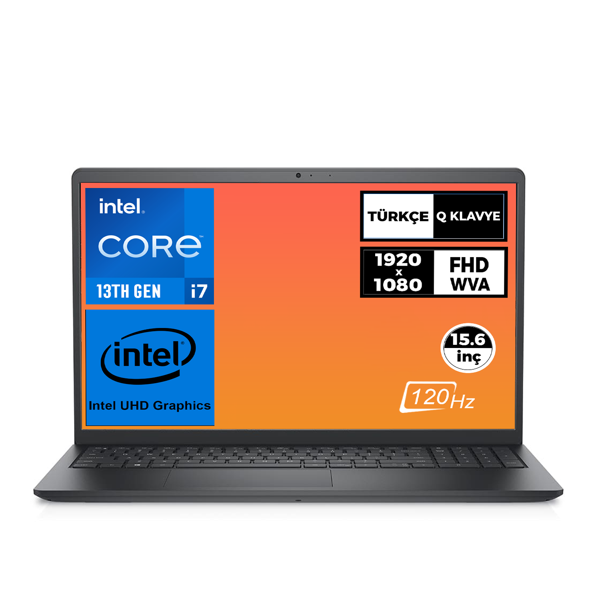 Dell Vostro i7-1355U 8GB 512GB SSD 15.6" FHD 120Hz Ubuntu Taşınabilir Bilgisayar N1605PVNB3530U - Image 1