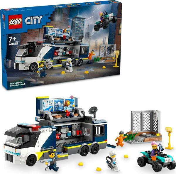 Lego City Polis Mobil Suç Laboratuvarı Kamyonu 60418-7 Yaş Ve Üzeri Çocuklar Için Polis Minifigürü İ - Image 1