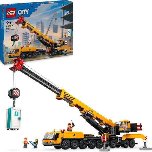 Lego City Sarı Mobil İnşaat Vinci 60409-9 Yaş Ve Üzeri Çocuklar Için Yaratıcı Oyuncak Yapım Seti (11 - Image 1