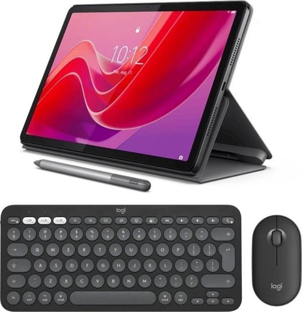 Lenovo Tab K11 11'' 4Gb 128Gb Wuxga Wi-Fi Tablet Zadc0072Tr Kılıf + Tab Pen + Klavye Mouse Siyah - Image 1