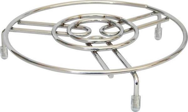 Krom Metal Yuvarlak Tencere Çaydanlık Altlığı Nihale 19cm - Image 1