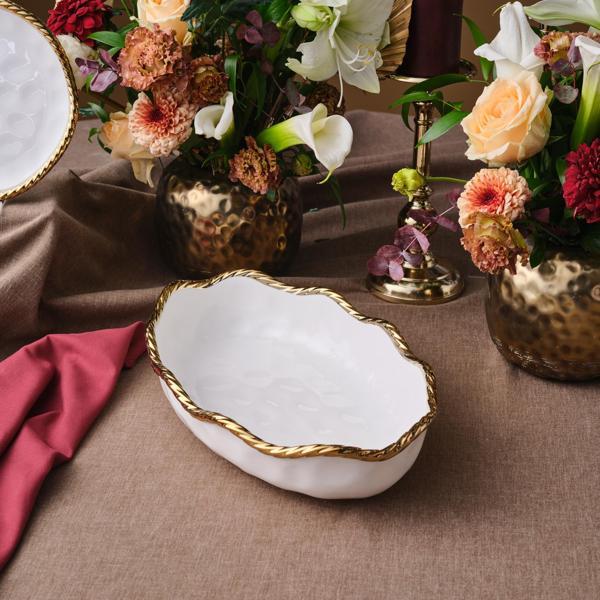 Karaca Goldest Kayık Kase 36 Cm - Image 1