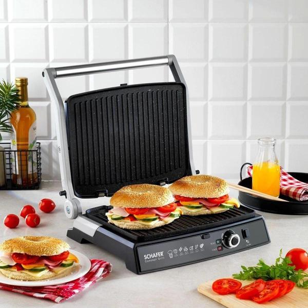 Schafer Concept Grill Tost Makinesi-siyah - Image 1