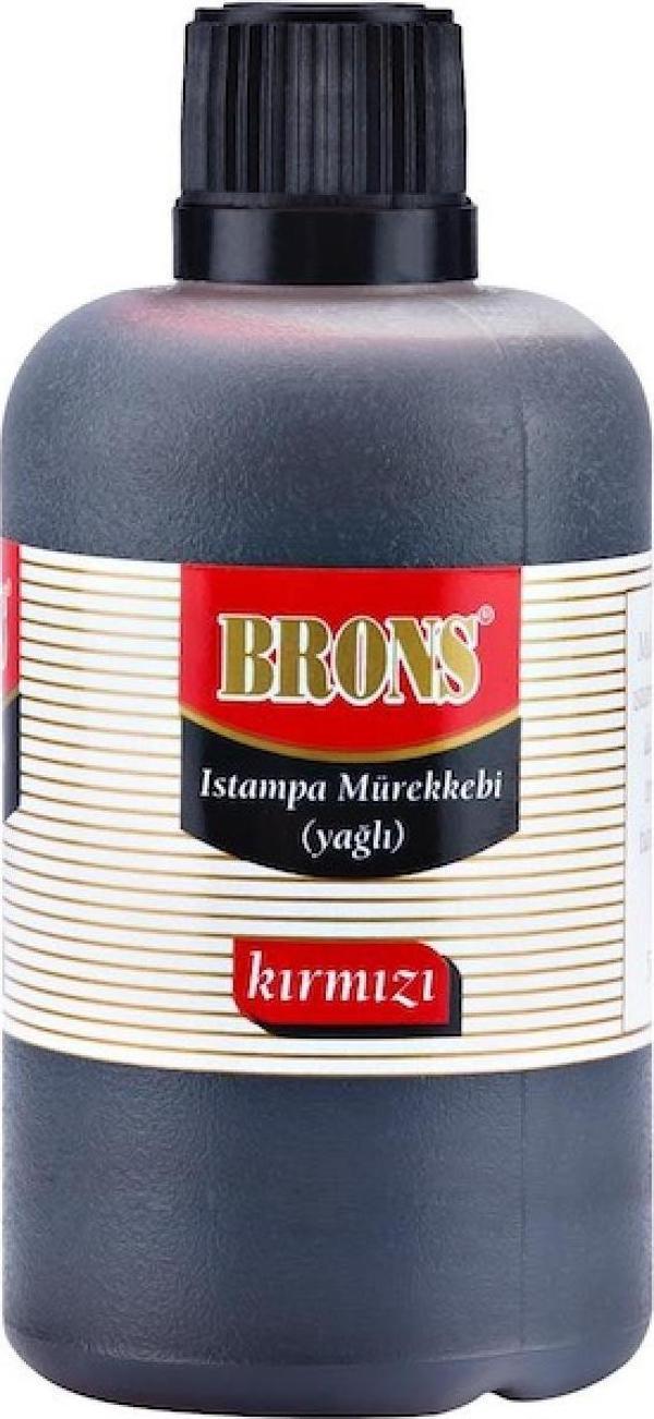 BRONS ISTAMPA MÜREKKEBİ 500cc KIRMIZI BR-322 - Image 1