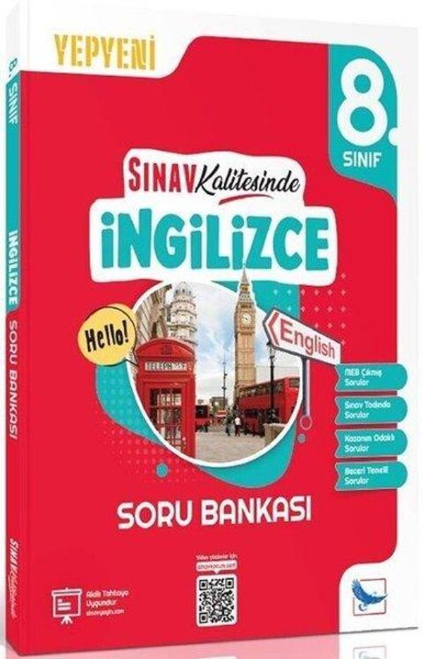 8.Sınıf İngilizce Sınav Kalitesinde Soru Bankası - Sınav Yayınları - Image 1