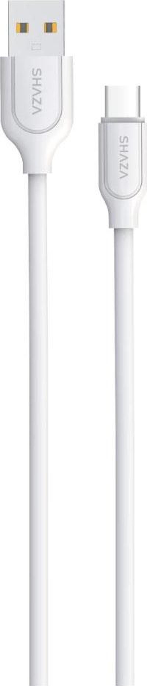 Shaza USB -Type C 1M 2.4A Destekli Şarj ve Data Kablosu SG2003UC/WT - Image 1