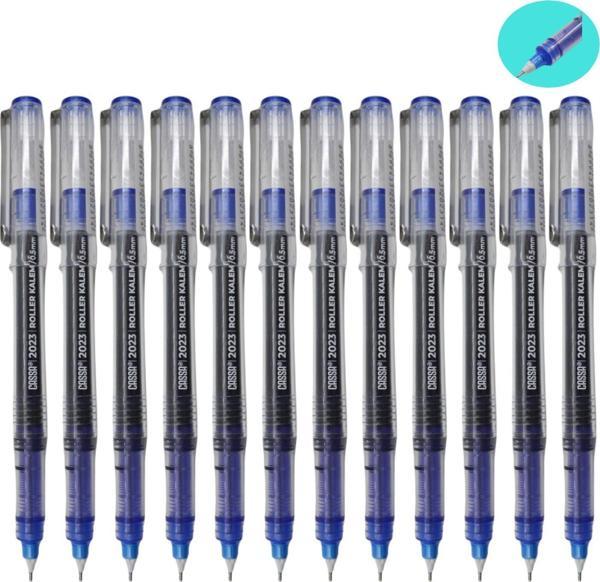 Cassa 2023 İğne Uçlu Roller Kalem 0.5 Mavi 12 Adet - Image 1