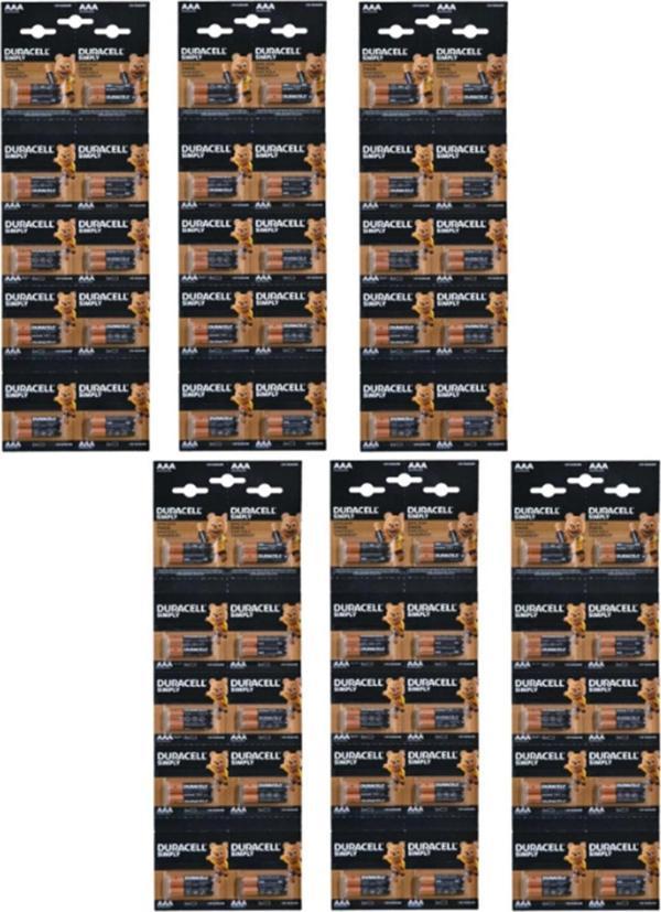 Duracell AAA Alkalin İnce Kalem Pil 20'li Kartela 6 Paket - Image 1