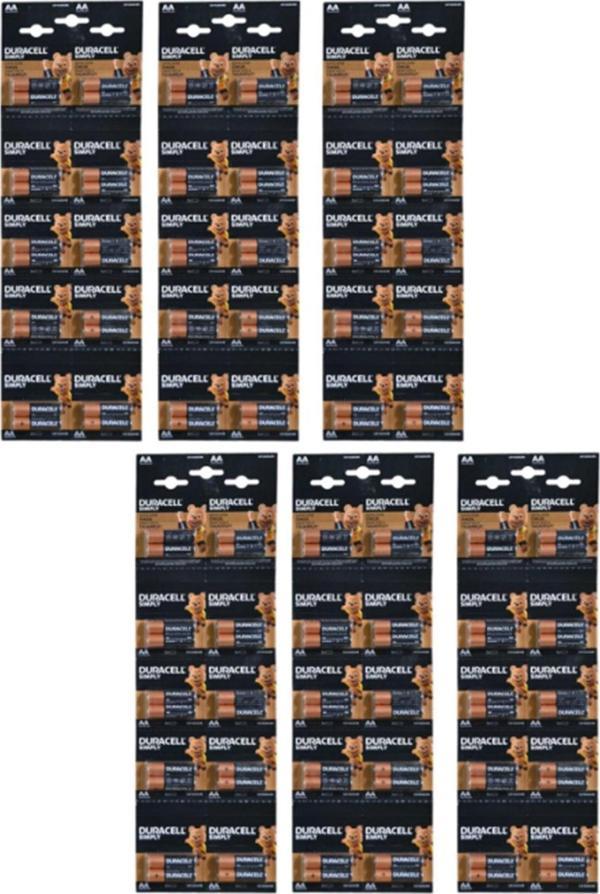 Duracell AA  Alkalin Kalem Pil 20'li Kartela 6 Paket - Image 1