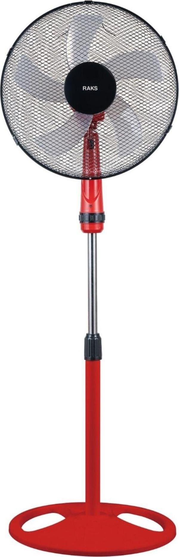 Raks SF 16 ECO Kırmızı Salınım Özellikli Ayaklı Vantilatör 50W - Image 1