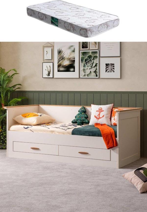 Çekmeceli Karyola, Roma Yavrulu Yatak + Comfort Yatak - Image 1