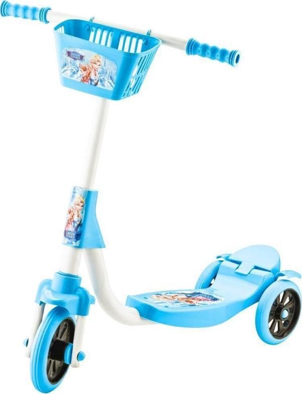 Frozen Elsa Karlar Kraliçesi 3 Tekerlekli Frenli Çocuk Scooter (55 Kg Taşıma Kapasiteli) - Image 1