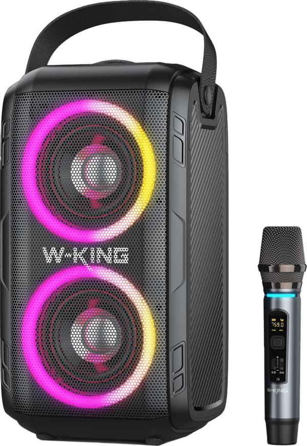 W-KING T9 Bluetooth Hoparlör, 80W Boombox, 9 Saate Varan Çalma Süresi, IPX5 Suya Dayanıklı, Kablosuz - Image 1