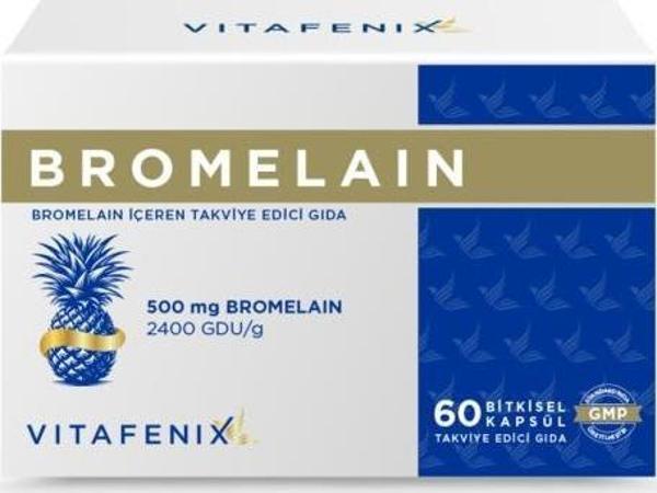 Vitafenix Bromelain 500 mg 60 Kapsül - SKT:04/2027 - Image 1