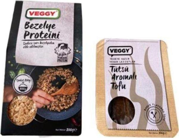 Veggy Bitkisel Et Paketi 4 (Tütsü Aromalı Tofu, Bezelye Proteini) - Image 1