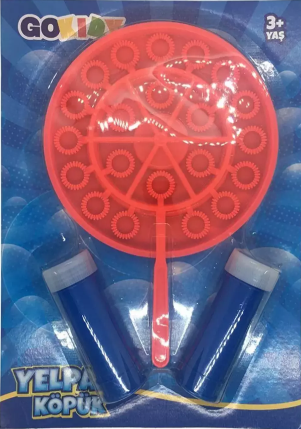 Yelpaze Köpük, Çoklu Baloncuk Çıkaran Tepsili Magic Bubbles, 2 adet Tüp ile Birlikte - Image 1