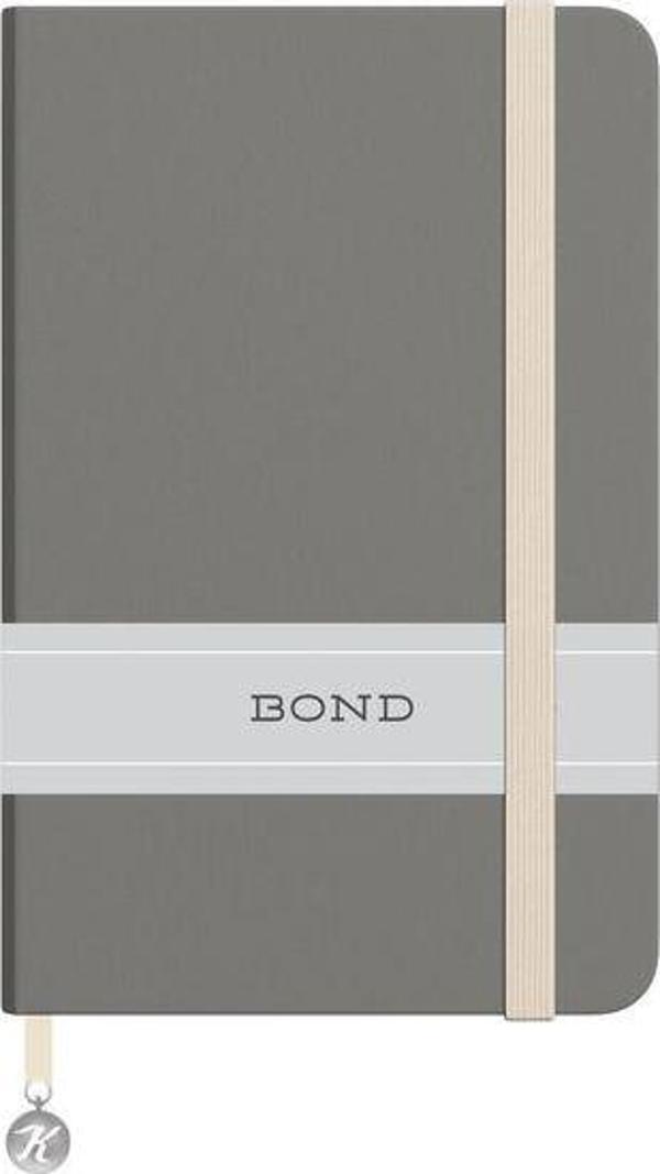 Keskin 13*21 96 Yp.Çizgili Ciltli Bond Defter - Gri - Image 1
