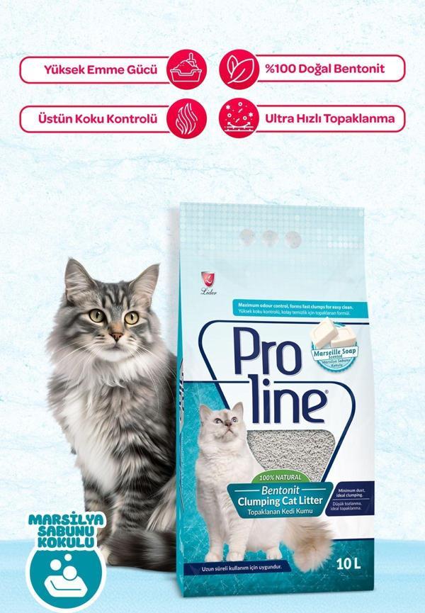Proline Marsilya Sabun Kokulu Bentonit Kum 10 Lt - Image 1