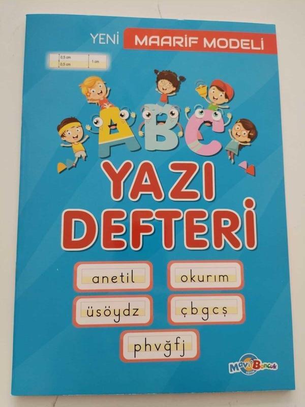 Mavi Boncuk Maarif Model Yazı Defteri Küçük Boy - Image 1