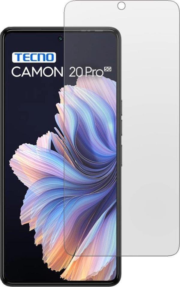Tecno Camon 20 Pro ile Uyumlu Şeffaf Esnek Nano Cam Ekran Koruyucu - Image 1