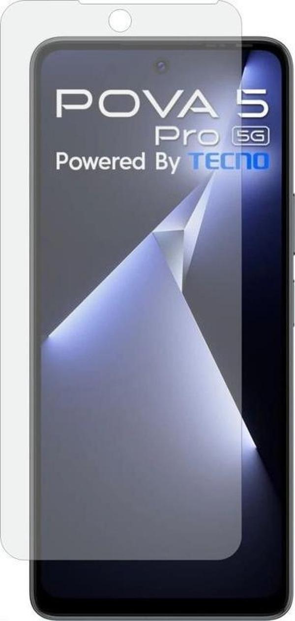 Tecno Pova 5 Pro ile Uyumlu MAT Esnek Nano Kırılmayan Ekran Koruyucu - Image 1