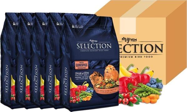 My Yem Selection Kuru Sebze Ve Meyve Takviyeli Guinepig Yemi 1 Kg (5'Li Paket) - Image 1
