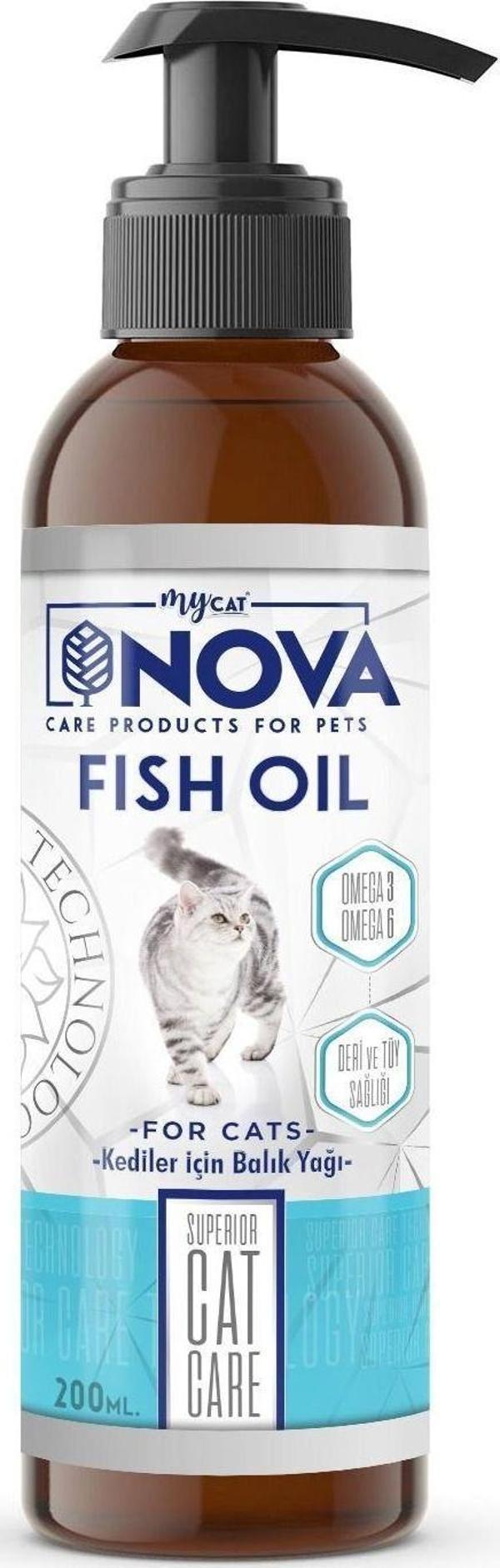 Nova Kediler İçin Balık Yağı 200Ml - Image 1