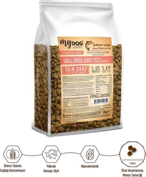 Mydog Original Az Tahıllı Somon Balıklı Büyük Taneli Büyük Irk Köpek Maması 1Kg - Image 1