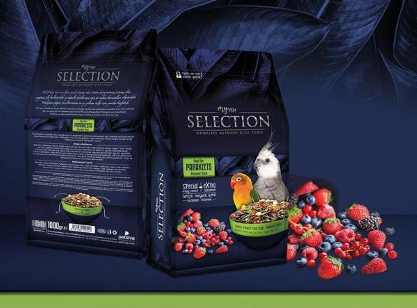 My Yem Selection Gerçek Meyve Parçalı Paraket Yemi 1Kg (3 Adet) - Image 1