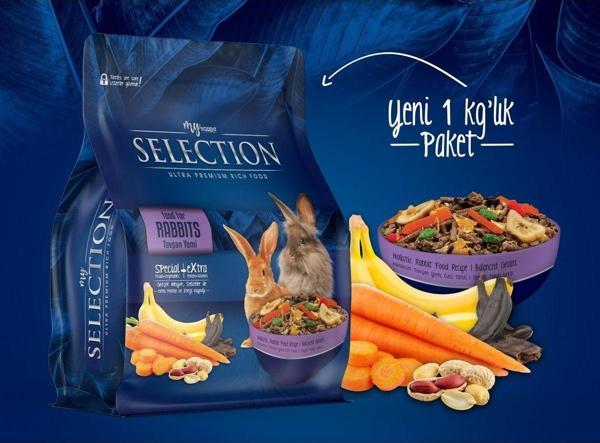 My Yem Selection Kuru Sebze Ve Meyveli Takviyeli Tavşan Rabbits Yemi 1Kg - Image 1