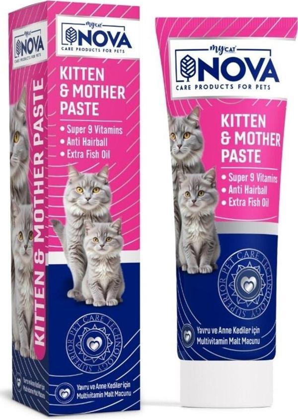 Nova Premıum Kıtten&Mother Antı Haırball Malt Paste - Image 1