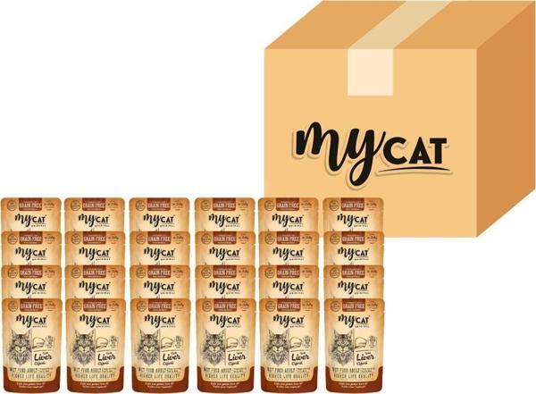 My Cat Mycat Ciğerli Pouch Yaş Mama 85Gr 24Lü 4078 - Image 1
