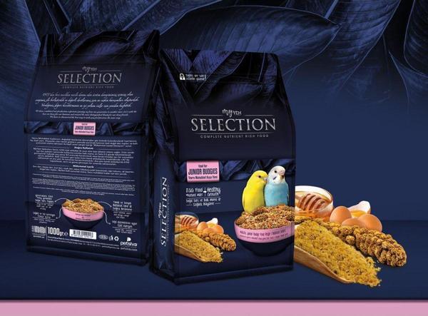 My Yem Selection Darı Topları Ve Ballı Mama Takviyeli Junior Yavru Muhabbet Yemi 1Kg (3 Adet) - Image 1