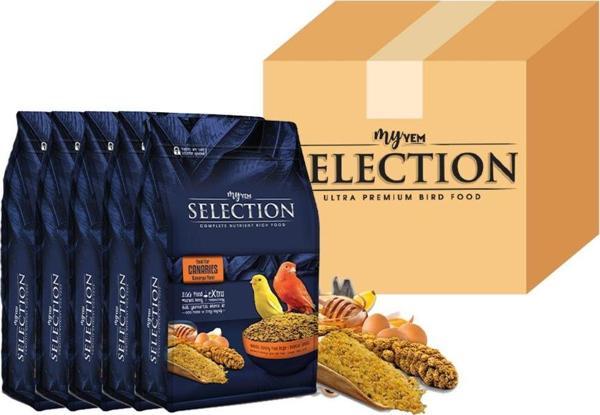 My Yem Selection Islak Ballı Mama Takviyeli Kanarya Yemi 1Kg ( 5 Li Paket) - Image 1