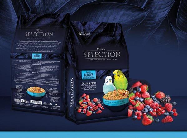 My Yem Selection Gerçek Meyve Parçalı Muhabbet Yemi 1Kg (3 Adet) - Image 1