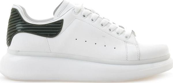 Pierre Cardin Erkek Hakiki Deri Casual Günlük Ayakkabı (40-44) 24y 10205 M Beyaz Haki - Image 1